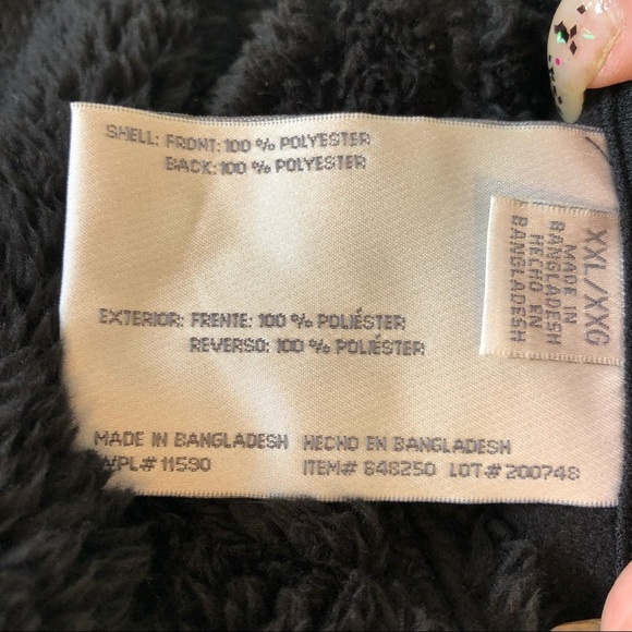 ๐ 6/$60, Weatherproof Faux Shearling, Reversible, Black Jacket, Pockets, XXL - Picture 6 of 13